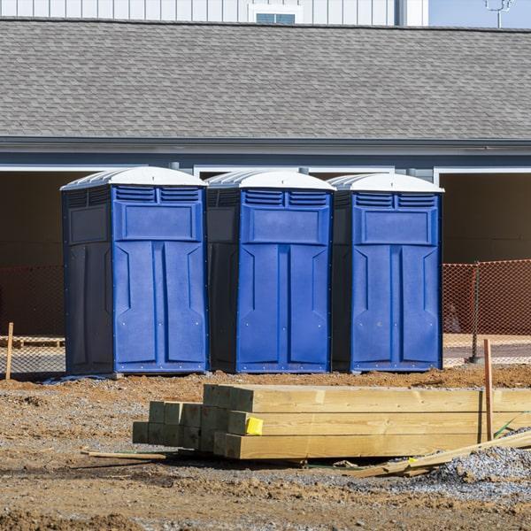 Heavy-duty construction site porta potty in Danbury, Connecticut